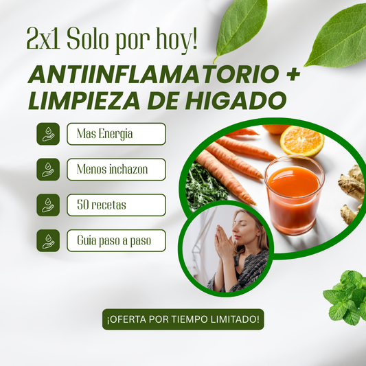 2X1 RECETARIO ANTIINFLAMATORIO + LIMPIEZA DE HIGADO